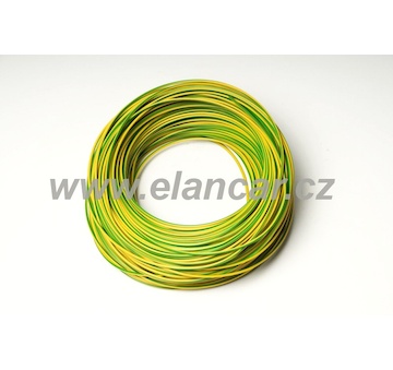 Vodič CYA H07V-K 4.0mm žlutozelená