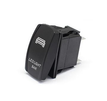 Vypínač kolébkový světelná rampa OFF-ON 1pol.250V/20A - zelený