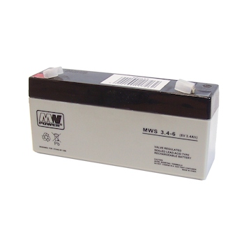 Záložní akumulátor 6V 3,2Ah VRLA AGM (bezúdržbový)