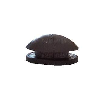 Záslepka gumová kulatá – průměr 6,4 mm (černá)