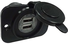 2x USB nabíječka (zásuvka) voděodolná do panelu, STM 34523