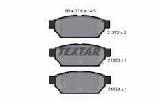 Sada brzdových destiček, kotoučová brzda Textar 2187202
