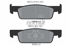Sada brzdových destiček, kotoučová brzda Textar 2262601