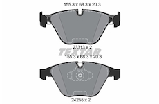 Sada brzdových destiček, kotoučová brzda Textar 2331301