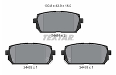 Sada brzdových destiček, kotoučová brzda Textar 2449101