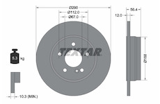Brzdový kotouč Textar 92091103