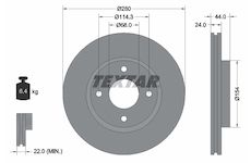Brzdový kotouč Textar 92269203
