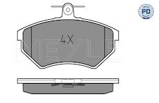 Sada brzdových destiček, kotoučová brzda Meyle 025 201 6816/PD