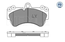 Sada brzdových destiček, kotoučová brzda Meyle 025 236 9217/PD