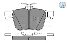 Sada brzdových destiček, kotoučová brzda Meyle 025 250 0916/PD