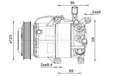 Kompresor klimatizace Kia/Hyundai 090155080