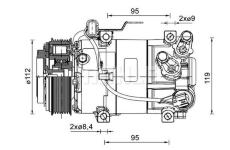 Kompresor klimatizace Kia/Hyundai 090155082