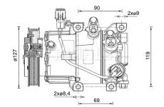 Kompresor klimatizace Kia/Hyundai 090155085