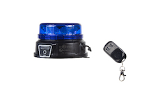 AKU LED maják, 12x3W modrý, dálkové ovládání, magnet, WLBAT185BLRE