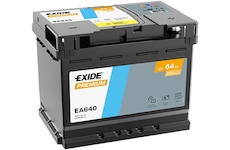 Autobaterie Exide PREMIUM 12V 64Ah 640A EA640