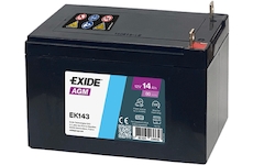 Autobaterie Exide Start-Stop AUX přídavné AGM 12V 14Ah 80A EK143