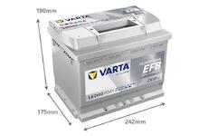 Baterie Varta Professional Dual Purpose EFB 12V 60Ah 640A (LED60 / 932060064)