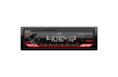 JVC autorádio bez mechaniky, Bluetooth, usb,AUX, červená barva podsvícení, odním.panel, KD-X282BT