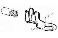 Kabelové oko neizolované 10mm 10ks pro kabel 0,8-4mm2