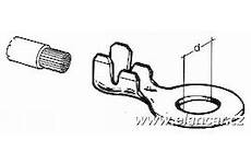 Kabelové oko neizolované 8mm pro kabel 0,8-4mm2  BF 11.48 - 100Ks