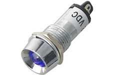 Kontrolka 12V LED Modrá do otvoru 12mm