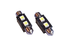 LED autožárovka s paticí SUFIT ( 38mm ),  CAN BUS, bílé světlo, 2 LED / 3 SMD, blistr 2ks