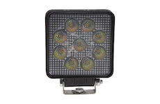 LED světlo hranaté, bílé, oranžové, 9x3W, 9x1W, 117x117mm, ECE R10, WL-730WO