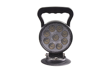 LED světlo kulaté, bílé, 9x3W, o114mm, magnet, ECE R10, WL-728WM