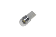 LED T10 bílá, 12V, 1LED, 3SMD s čočkou, 952004