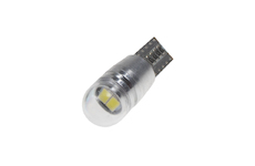 LED T10 bílá, 12V, 2LED/5730SMD s čočkou, STM 952012CB