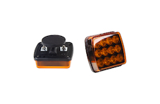 LED výstražné světlo, oranžové, ECE R65, set 2ks, WL-H05ORA