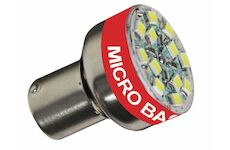 LED žárovka BA15S 12V se signalizací couvání Bi-Bi-Bi..., STM KF10LED