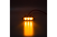 MINI Predator 3x1W LED, 12 - 24V, oranžový, ECE R10, KF003HD