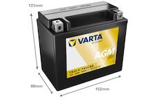 Motobaterie Varta AGM 12V 10Ah 510012015 / TX12-4TX12-BS