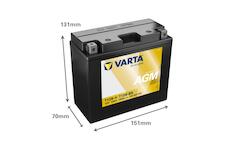 Motobaterie Varta AGM 12V 10Ah 510901016, YT12B-BS