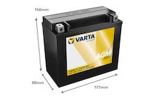 Motobaterie Varta AGM 12V 18Ah 518902025, YTX20-BS
