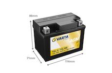 Motobaterie Varta AGM 12V 3Ah 503014004, YT4L-BS