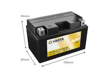 Motobaterie Varta AGM 12V 8Ah 508901015 / TZ10S-4TZ10S-BS