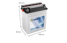 Motobaterie Varta SLI 12V 12Ah 512013016, YB12AL-A2