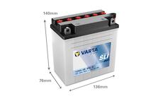 Motobaterie Varta SLI 12V 9Ah 509015009, YB9L-B
