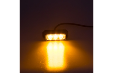 Predator 3x3W LED, 12 - 24V, oranžový, ECE R10, KF003E3W