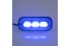 Predator 3x4W LED, 12 - 24V, modrý, ECE R10, br003B