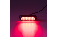 Predator 4x3W LED, 12 - 24V, červený, ECE R10, KF004E3WRED