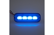 Predator 4x4W LED, 12 - 24V, modrý, ECE R10, BR004B