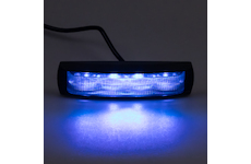Predator 6x3W LED, 12 - 24V, modrý, ECE R65, KF017-6BLU