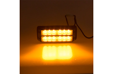 PREDATOR dual 12x1W LED, 12-24V, oranžový, ECE R10, STM KF006D