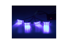 Predator LED do mřížky, 12V, modrý, KF745-4BLUE