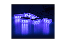 Predator LED do mřížky, 12V, modrý, KF745-6BLUE