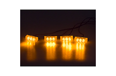 Predator LED do mřížky, 12V, oranžový, KF745-4