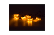 Predator LED do mřížky, 12V, oranžový, KF745-6